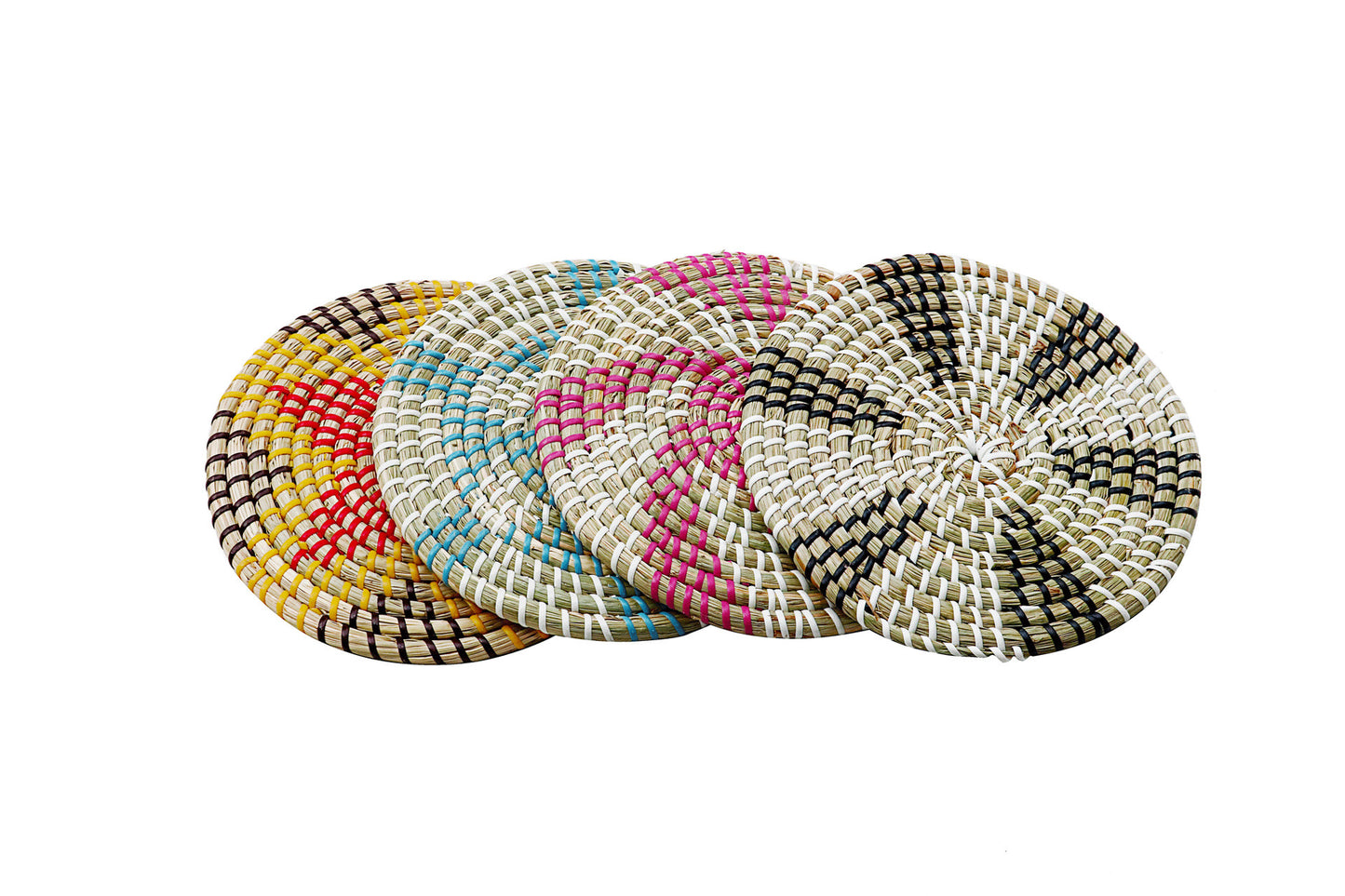 Environmentally Friendly Woven Straw Dining Coasters