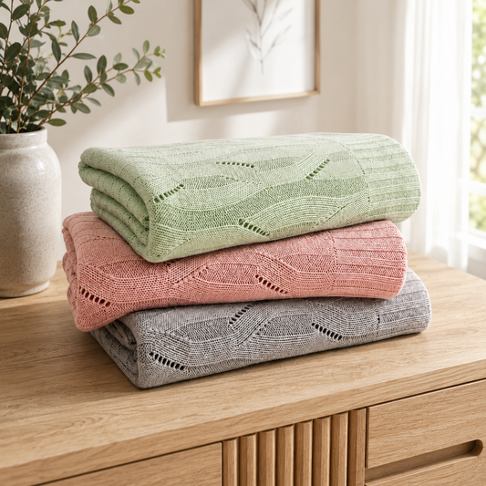 Knitted Bamboo Blanket