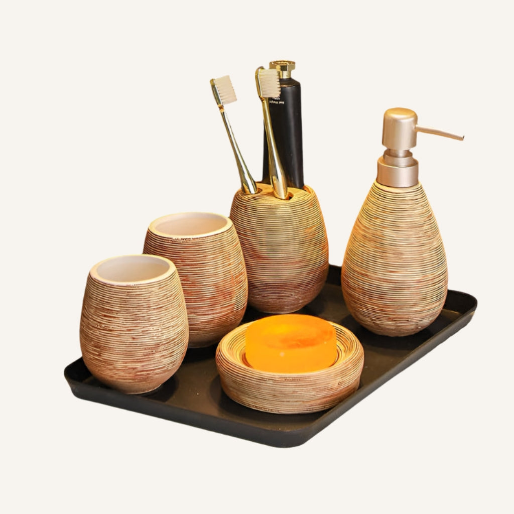 Retro Ceramic Five Piece Set