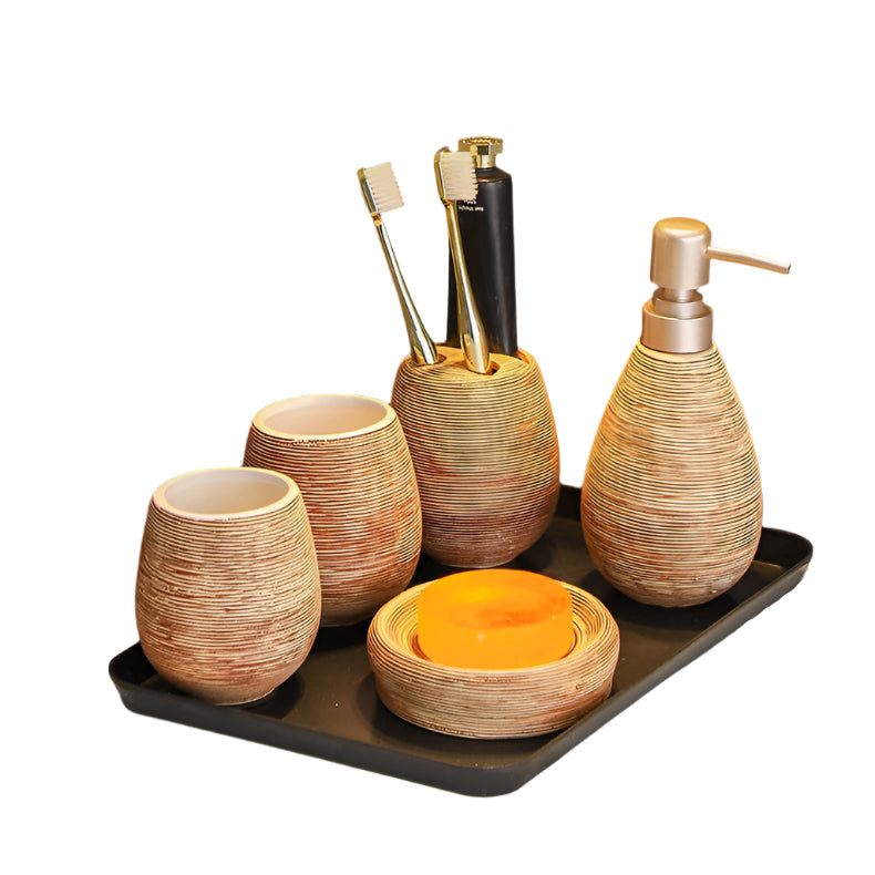 Retro Ceramic Five Piece Set