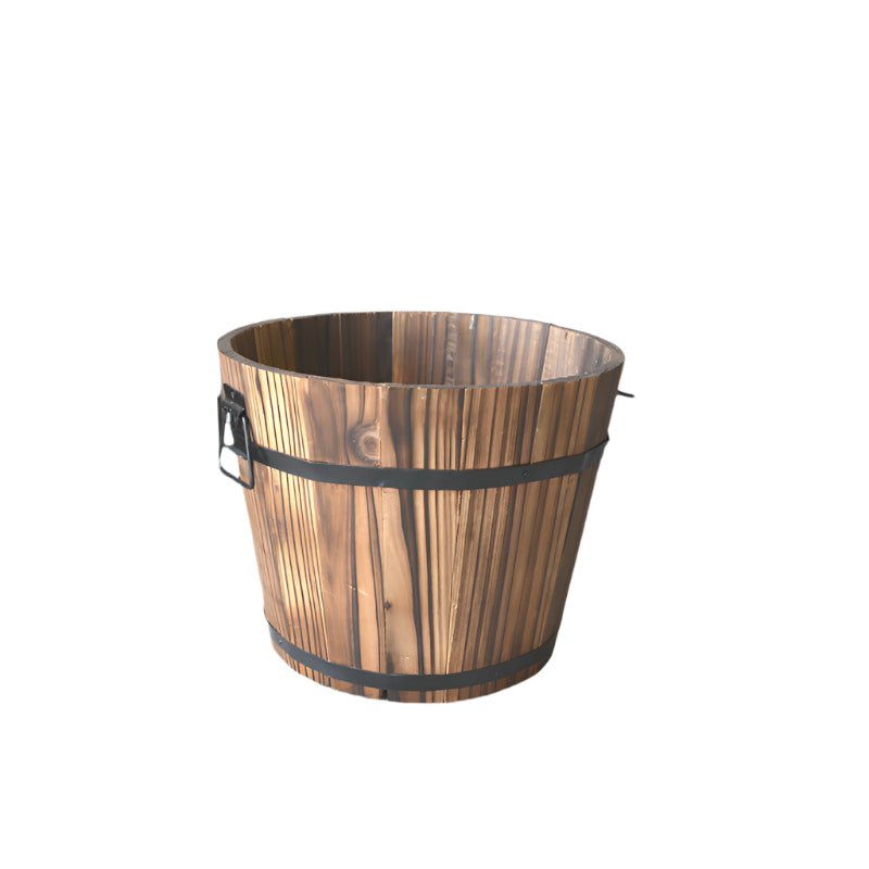 Carbonized Anticorrosive Solid Wood Flower Pots