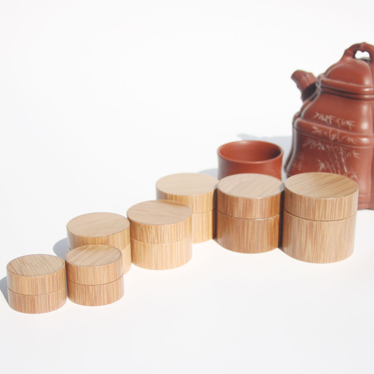 Bamboo Cosmetic Storage Cup