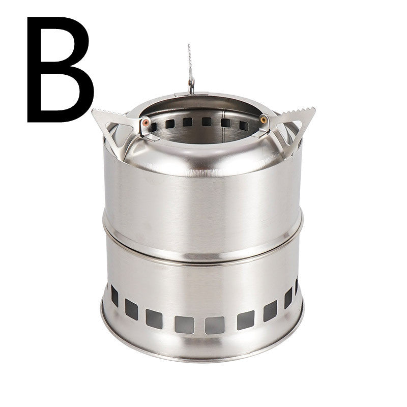 Outdoor Wooden Stove (Stainless Steel)