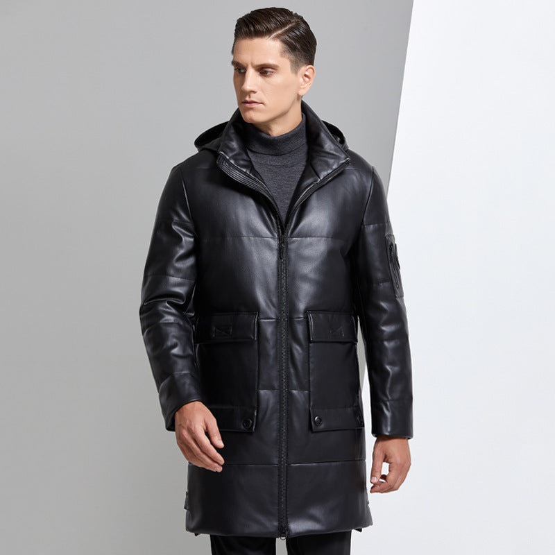 Eco Leather Overcoat