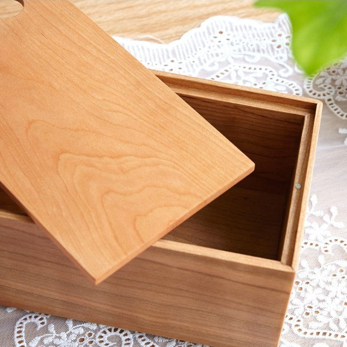 Solid Wood Handcrafted Tissue Box (Walnut Wood)