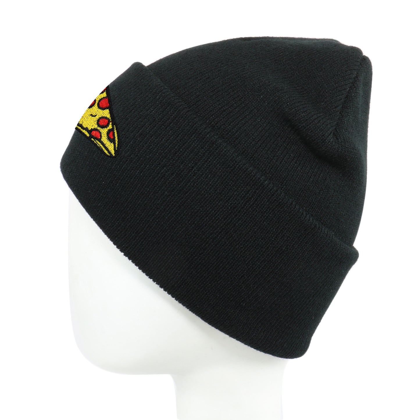 Pizza Embroidered Knitted Hat