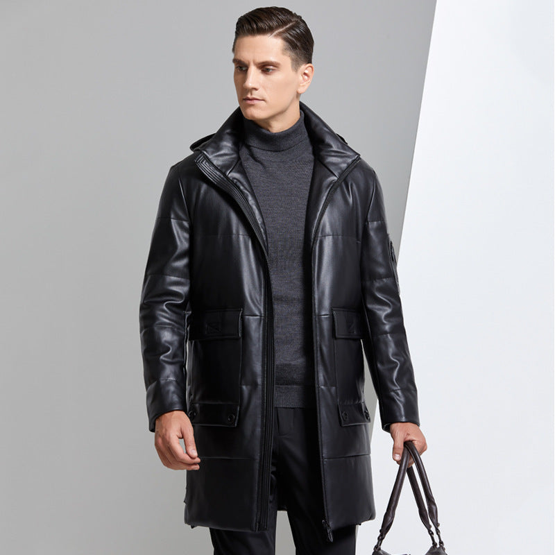 Eco Leather Overcoat