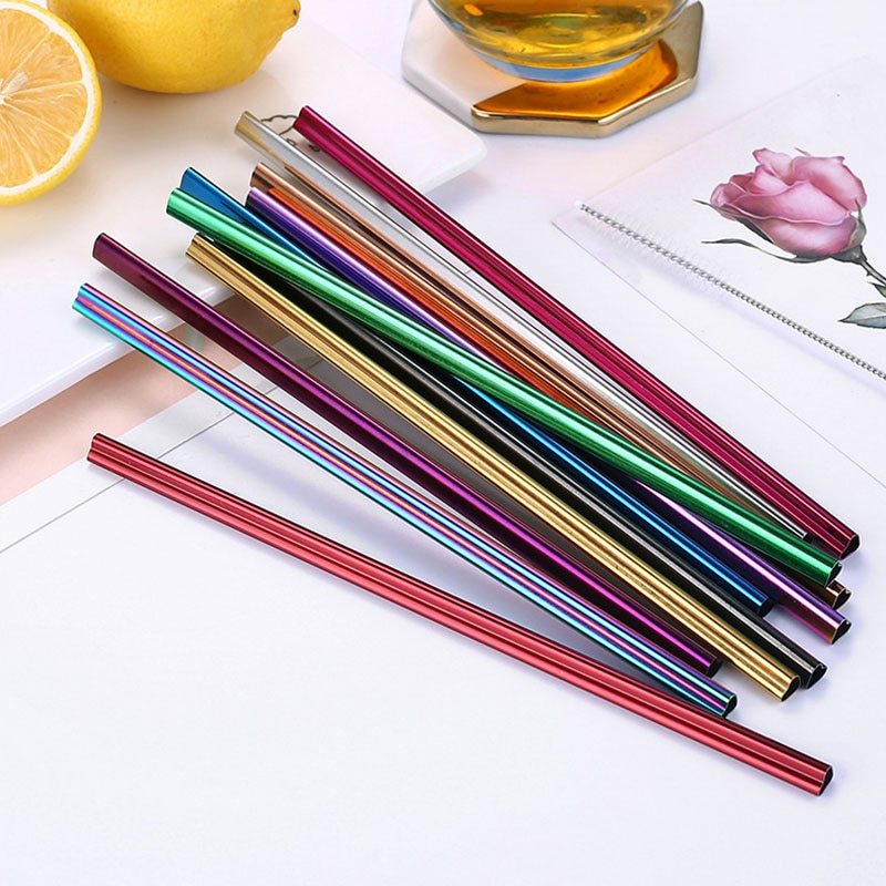 Reusable Heart Shaped Stainless Steel Straws