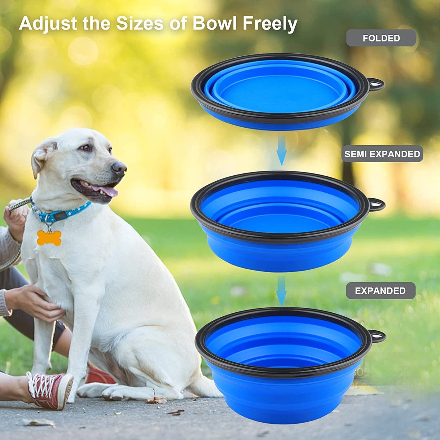 Reusable Silicone Folding Dog Bowl