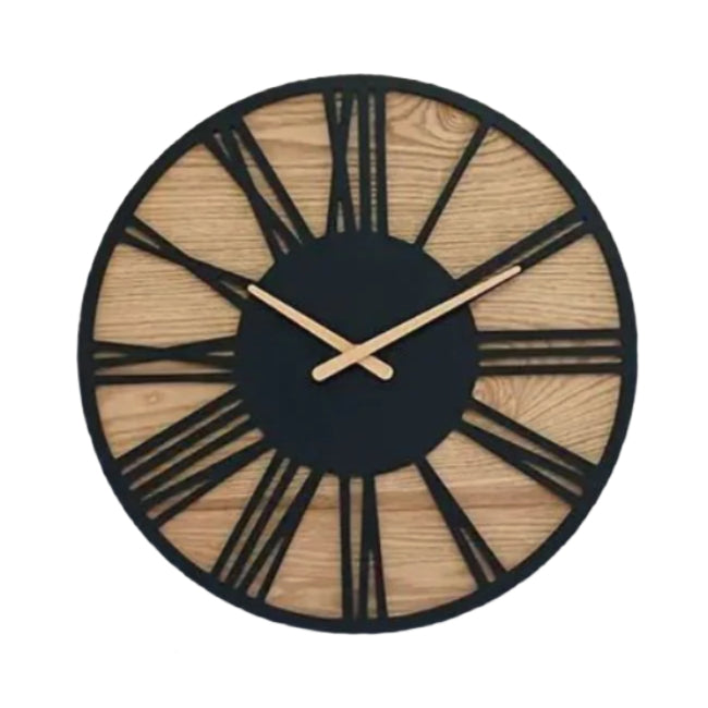 Retro Wood Wall Clock