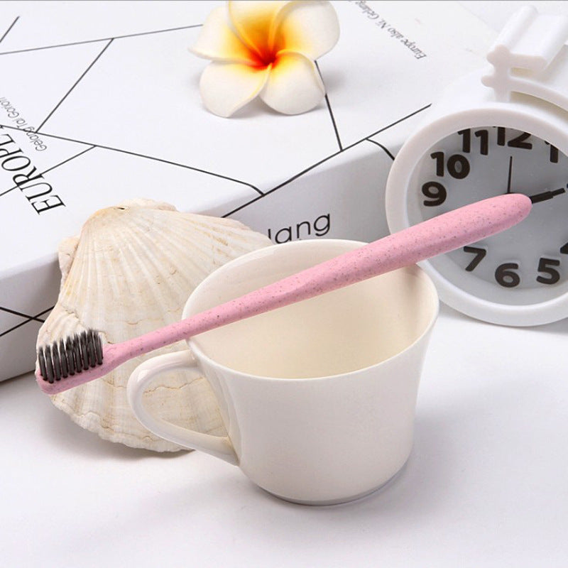 Portable Environmentally Friendly Toothbrush (Wheat/Straw)