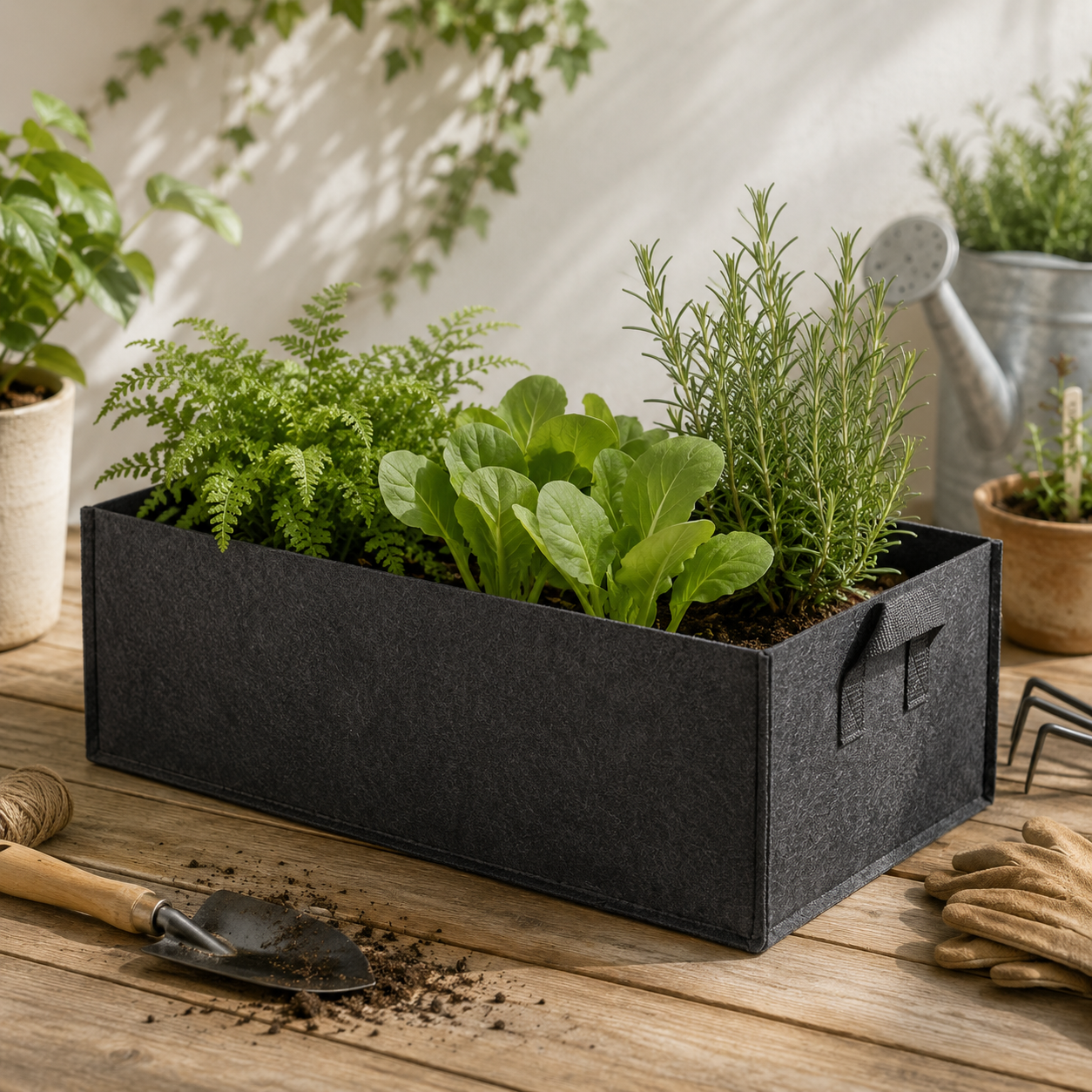 Felt Planting Bucket Bag