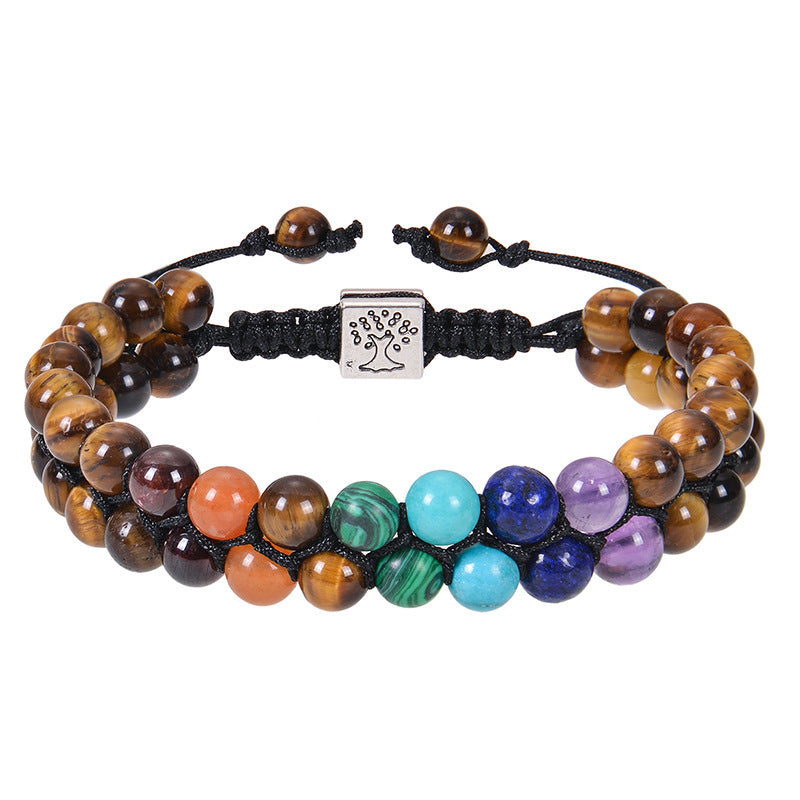 Natural Stone Double Layer Bracelet