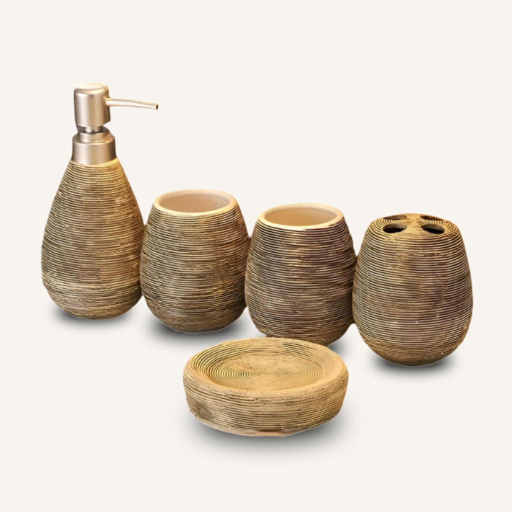 Retro Ceramic Five Piece Set