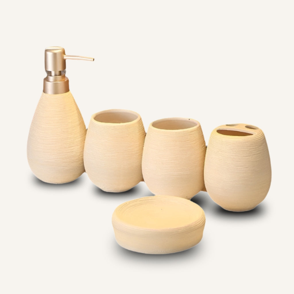 Retro Ceramic Five Piece Set