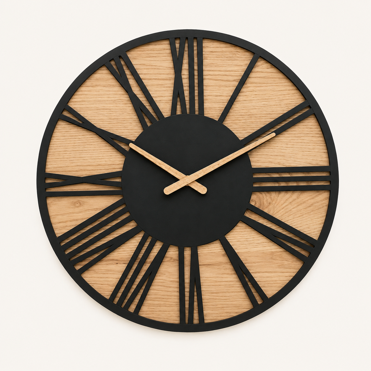 Retro Wood Wall Clock