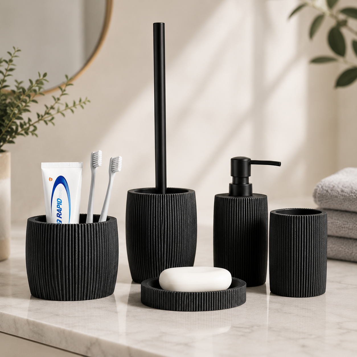 Sandstone Resin Bathroom Accessories