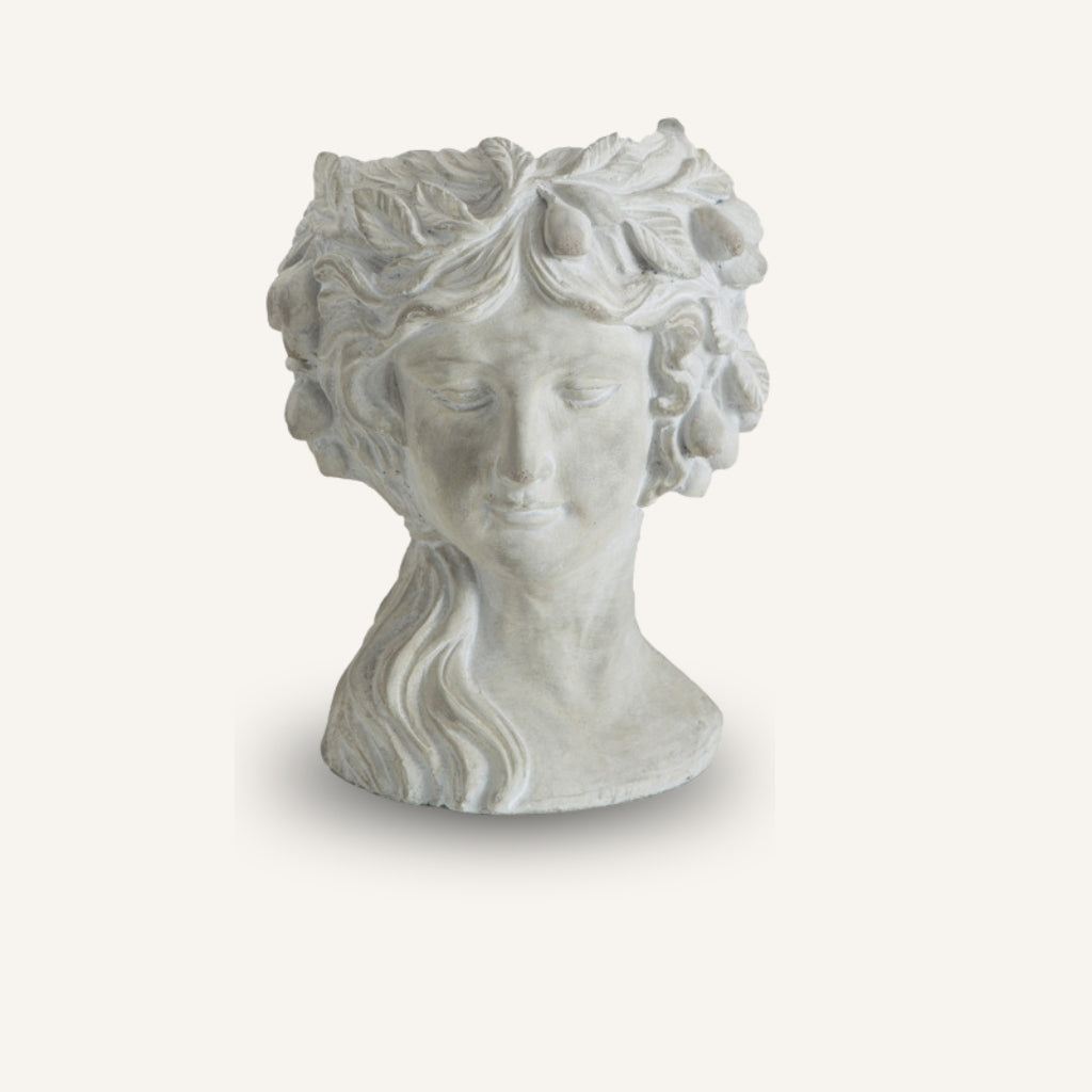 Statue Portrait Decor Flowerpot