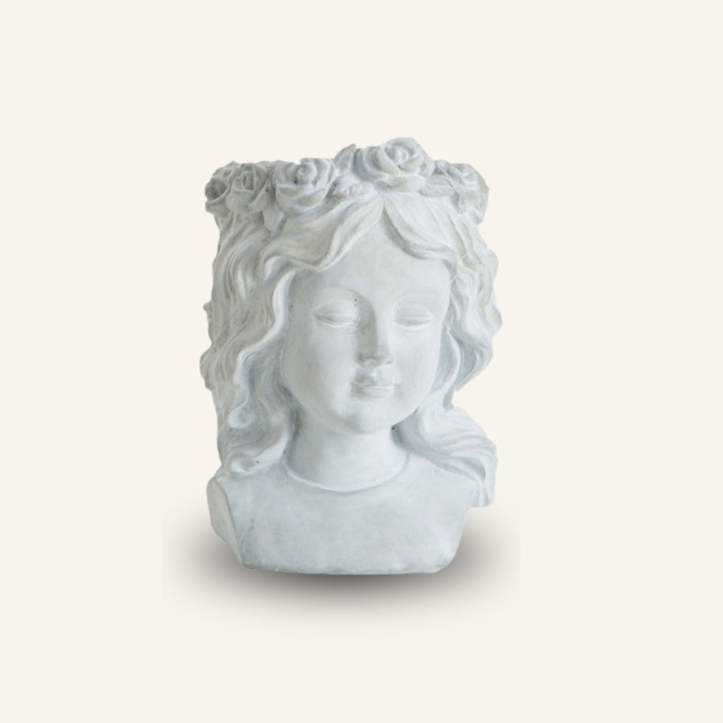 Statue Portrait Decor Flowerpot