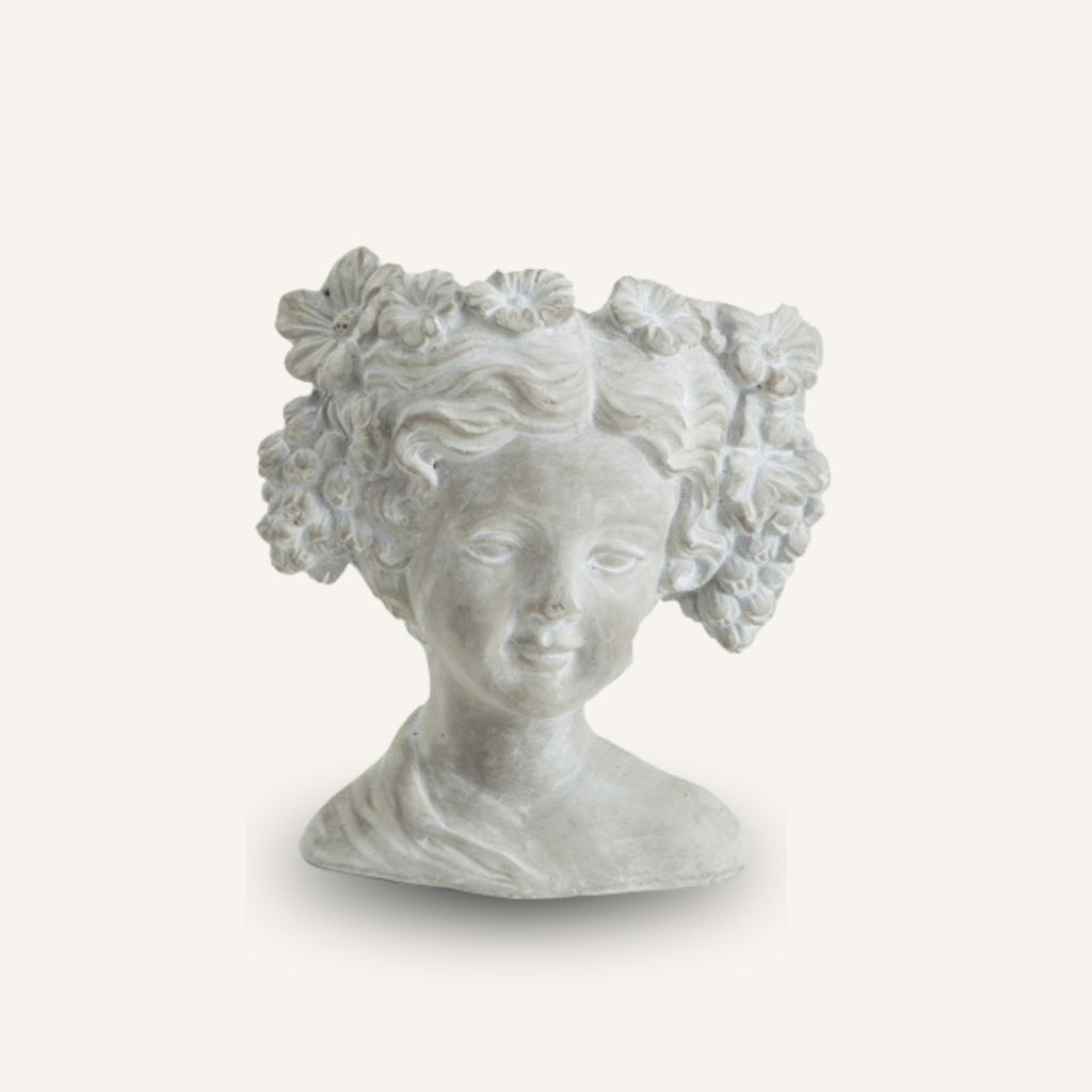 Statue Portrait Decor Flowerpot