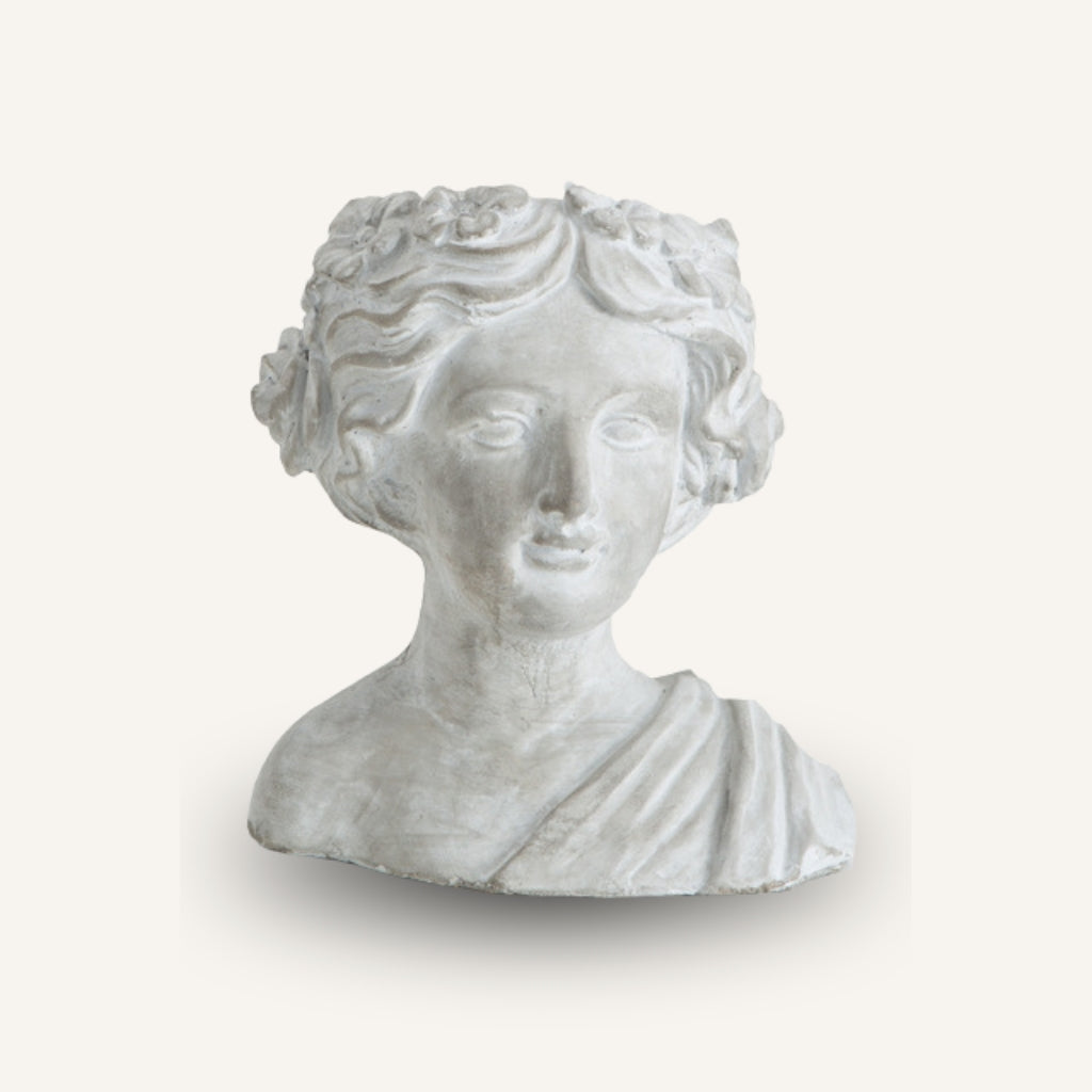 Statue Portrait Decor Flowerpot