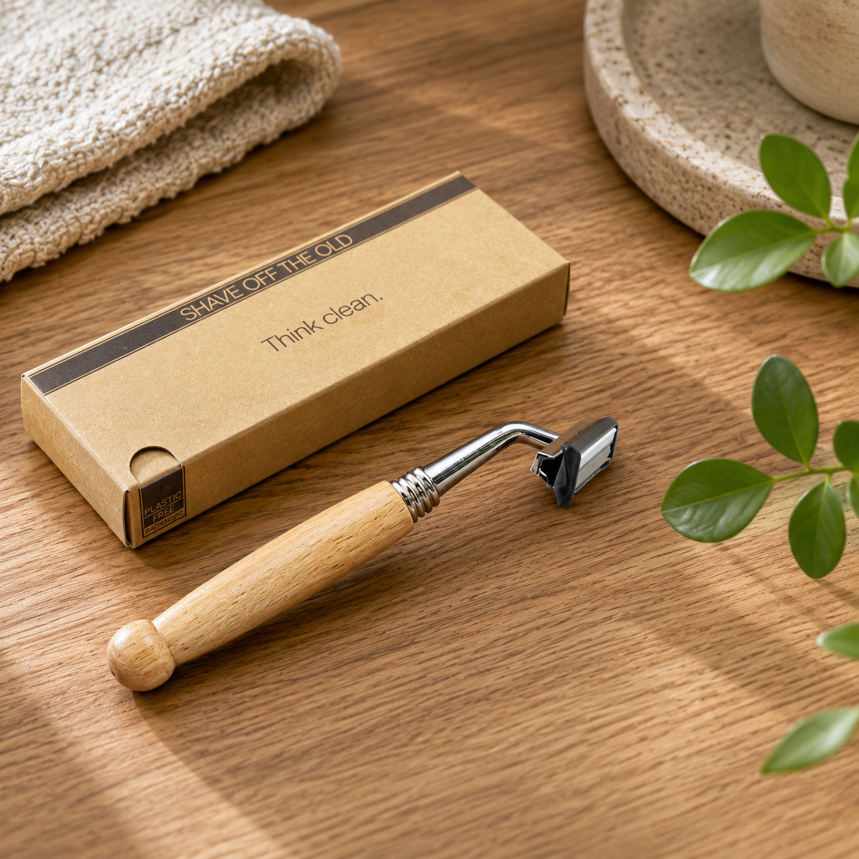 Wood Hand Razor