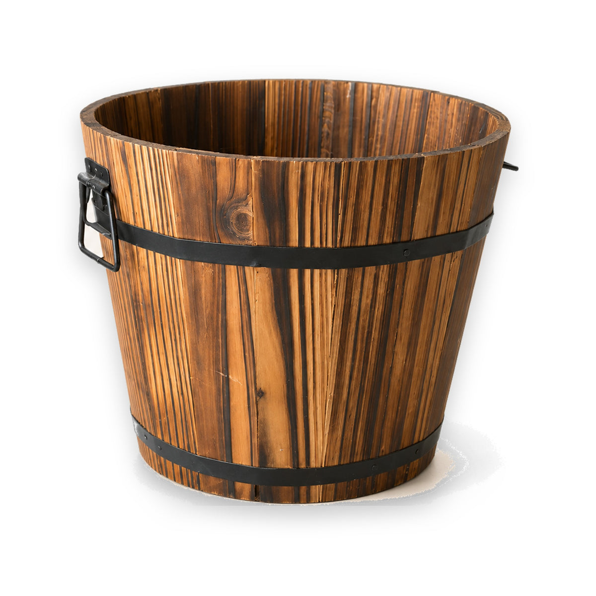 Carbonized Anticorrosive Solid Wood Flower Pots