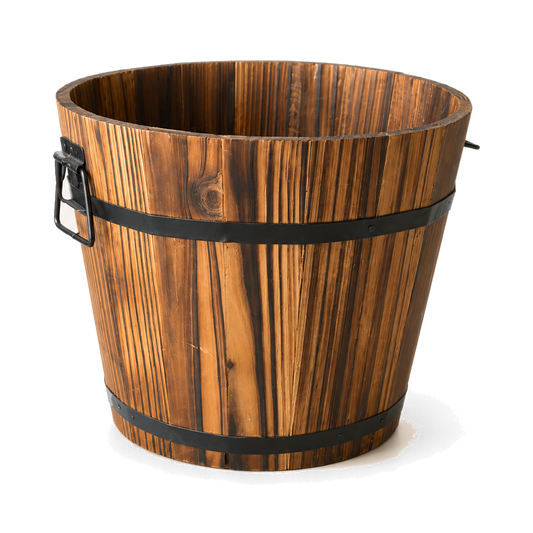 Carbonized Anticorrosive Solid Wood Flower Pots