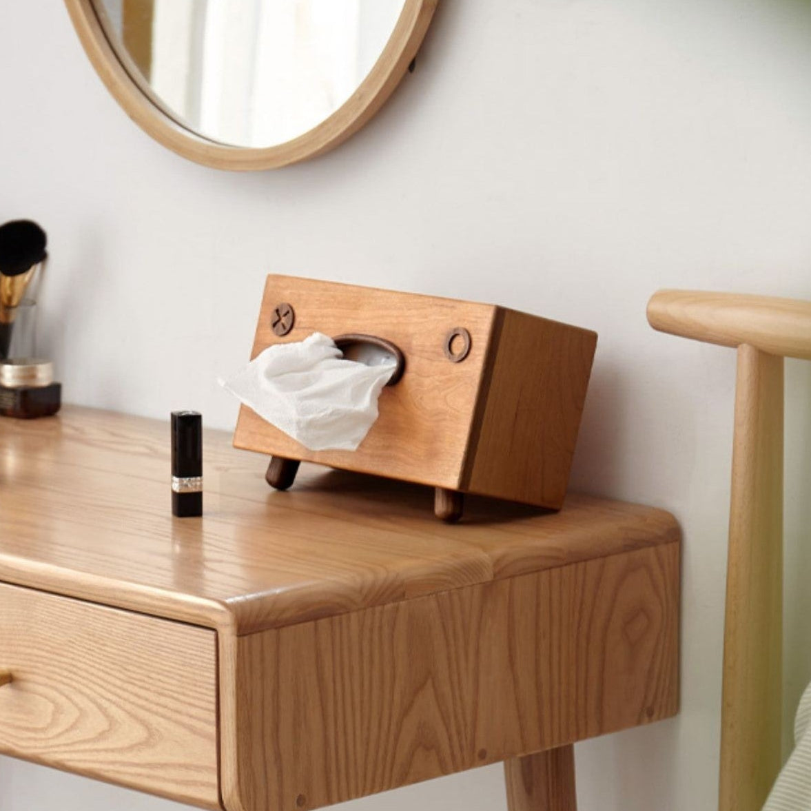 Solid Wood Handcrafted Tissue Box (Walnut Wood)