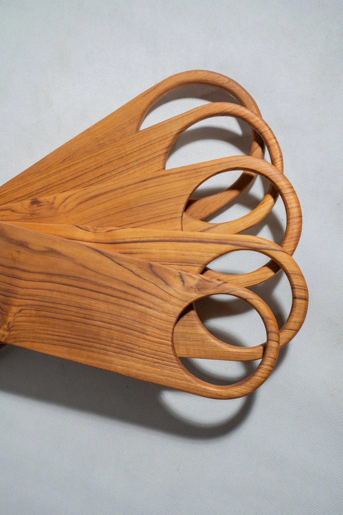 Teak serving board with handle – view 18