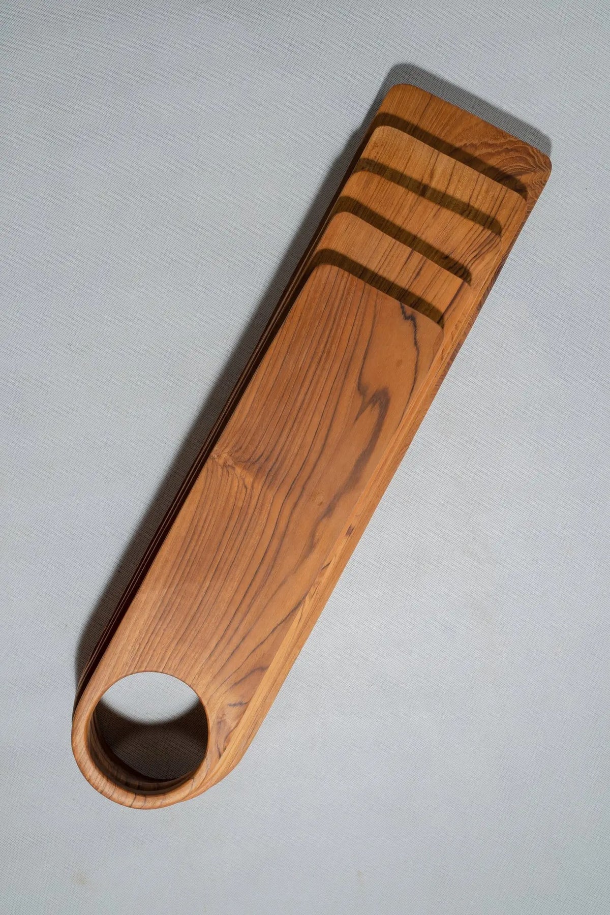 Teak serving board with handle – view 10