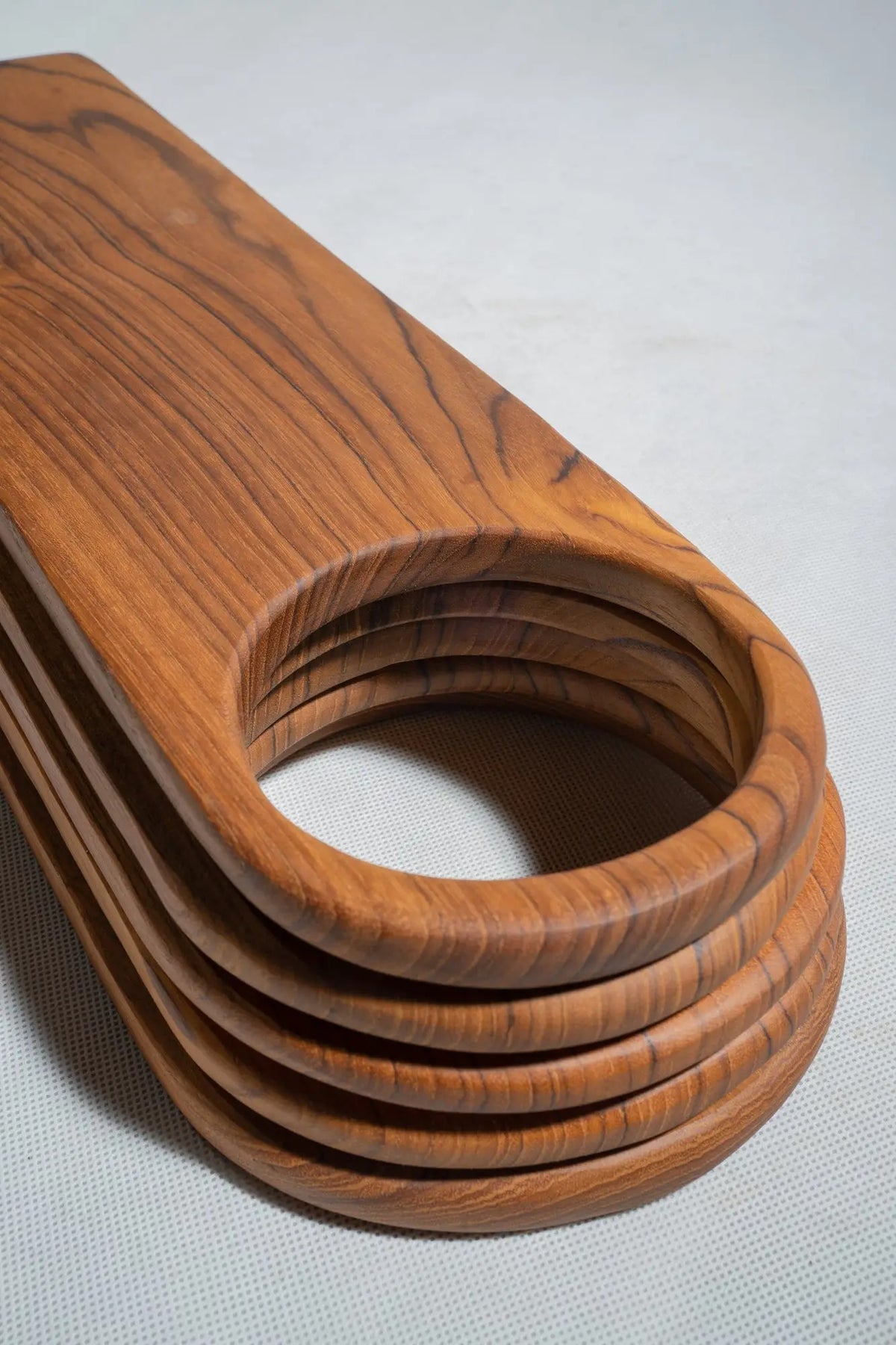 Teak serving board with handle – view 20