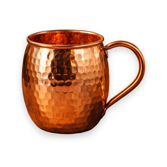 Hammered Copper Mule Mug – Polished, 475 ml