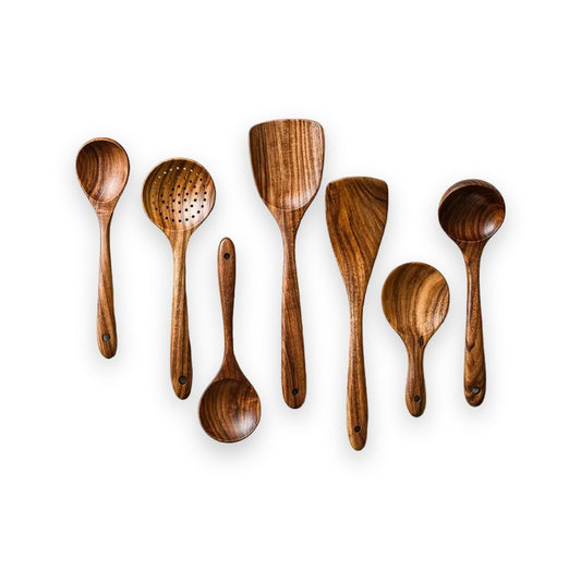 Wooden Cooking Utensil Set – 7 Pieces
