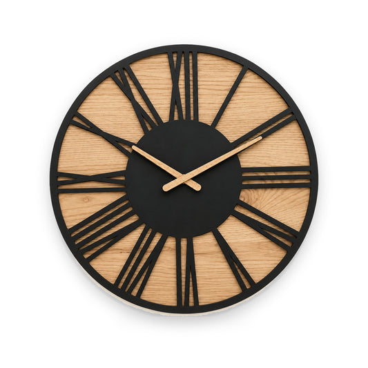 Retro Wood Wall Clock
